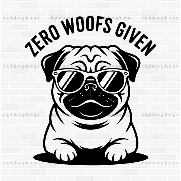 Zero Woofs Given (2) SVG