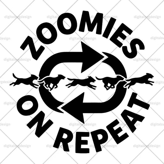 Zoomies On Repeat SVG