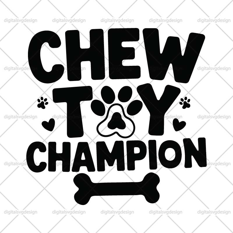Chew Toy Champion SVG