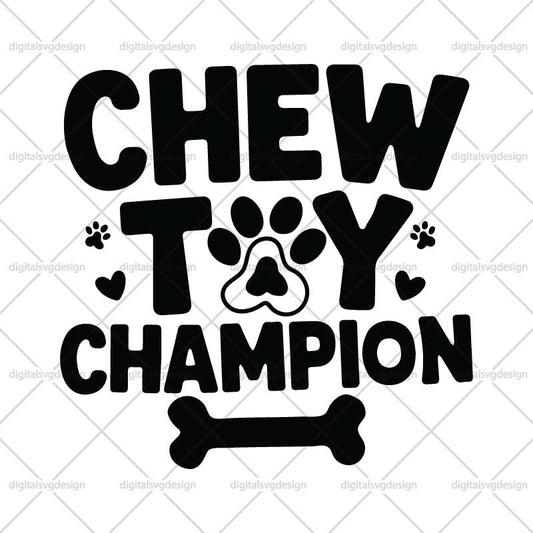 Chew Toy Champion SVG