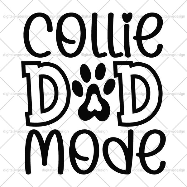 Collie Dad Mode SVG