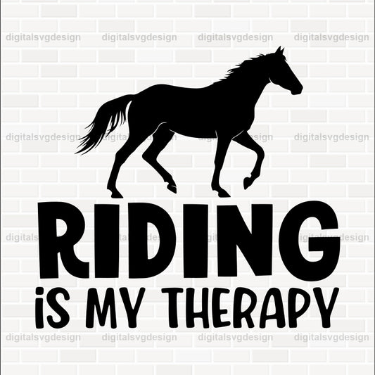 Horse Riding Is My Therapy SVG