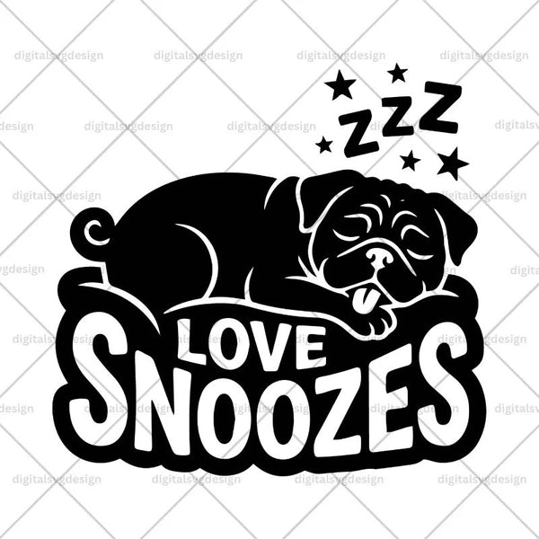 Love Snoozes SVG