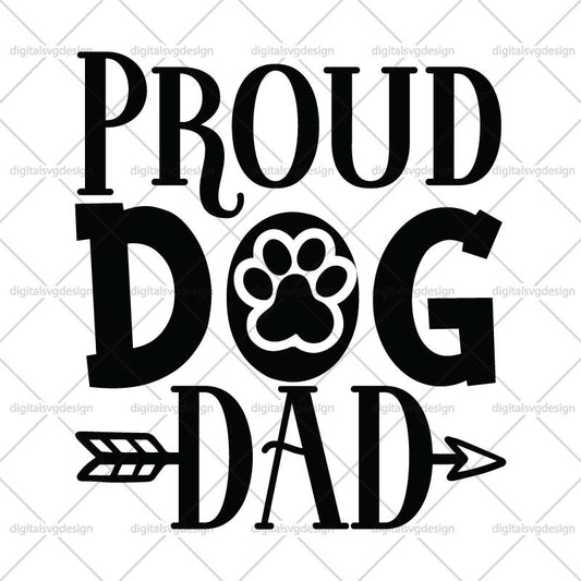 Proud Dog Dad SVG