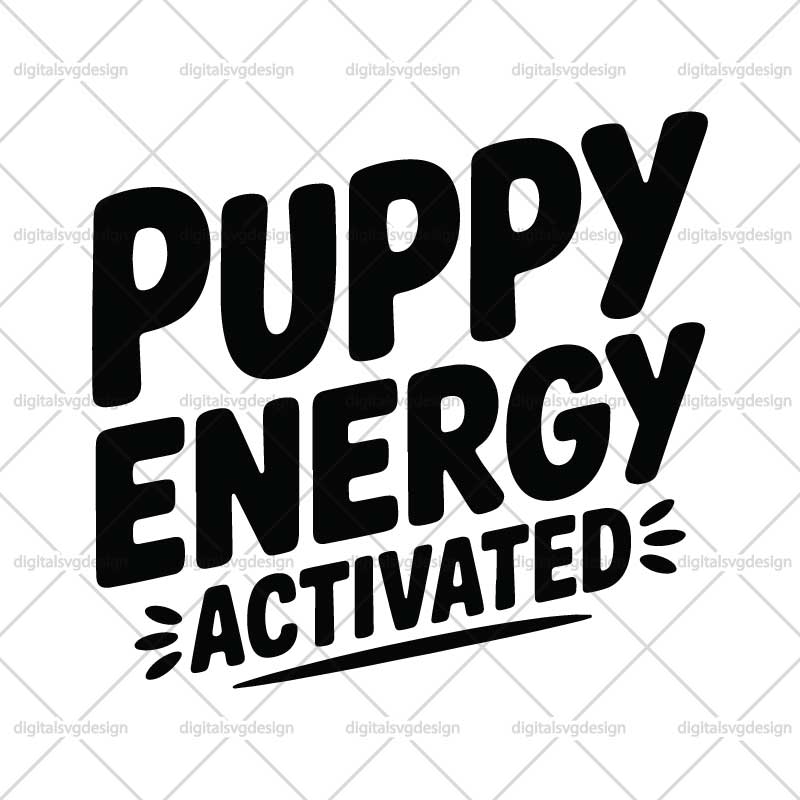 Puppy Energy Activated SVG