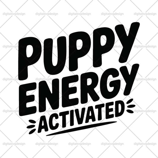 Puppy Energy Activated SVG