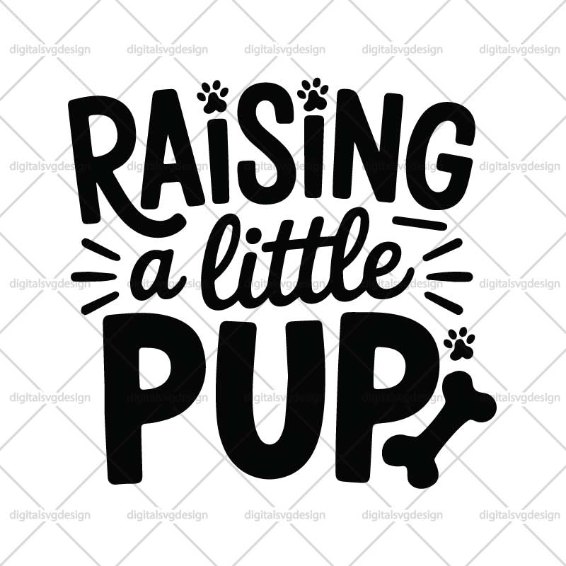 Raising a Little Pup SVG
