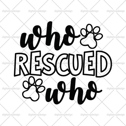 Who Rescued Who SVG